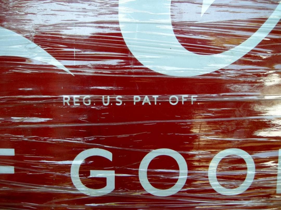 *ＢＩＧ　コカ・コーラ　【ホーロー/アール 両面看板】　ビンティージ・レア-