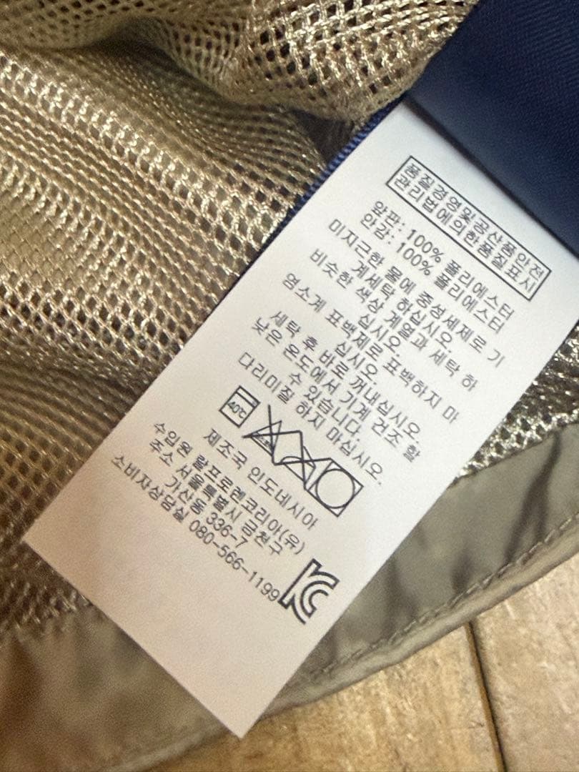 【新品】Polo Golf 刺繍 ナイロンジップベスト ベージュ ポロゴルフ M