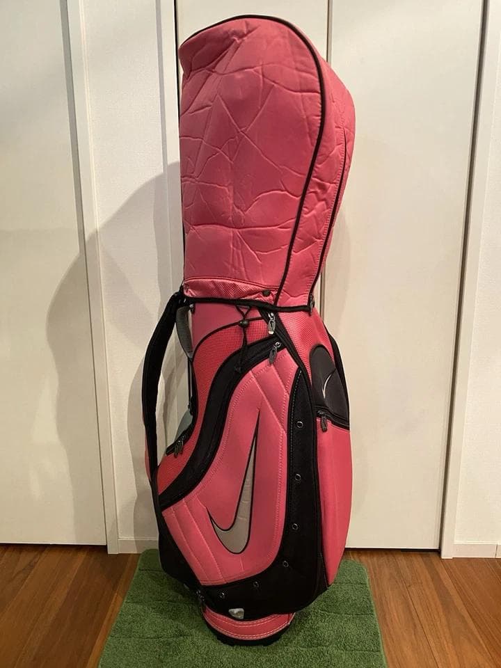 ナイキ レディース ピンク 軽量 ゴルフバッグ カート キャディバッグ レア