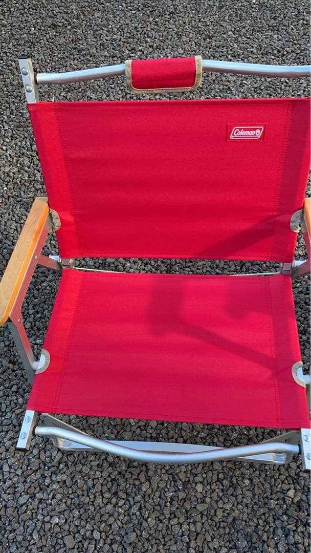 Coleman コンパクトフォールディングチェア 赤 2脚セット