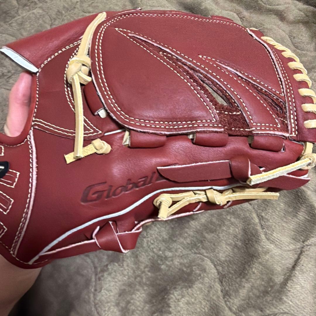 Global Elite 軟式グローブ レッド