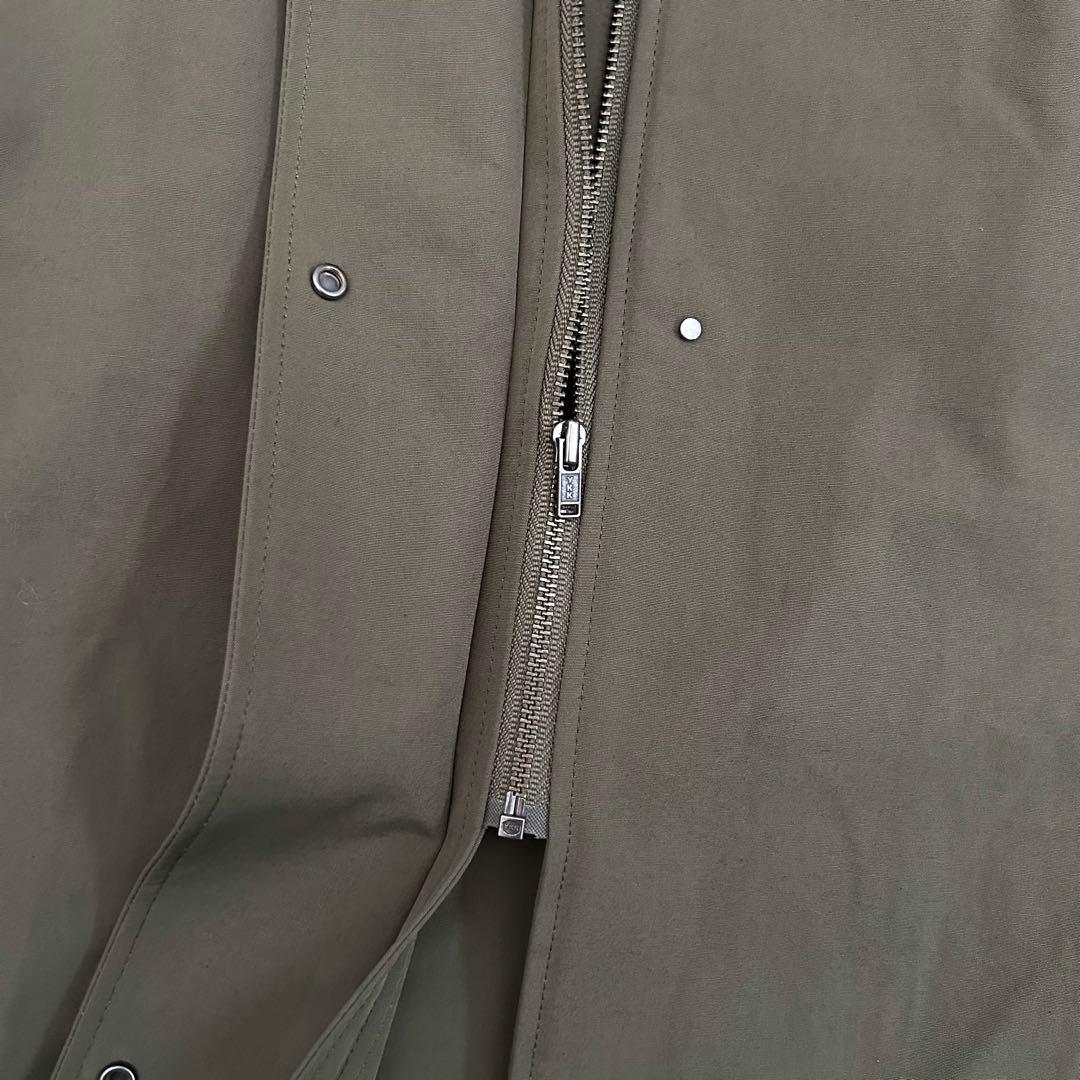 美品 iCB アイシービ Tussah T/C モッズコート カーキ 11