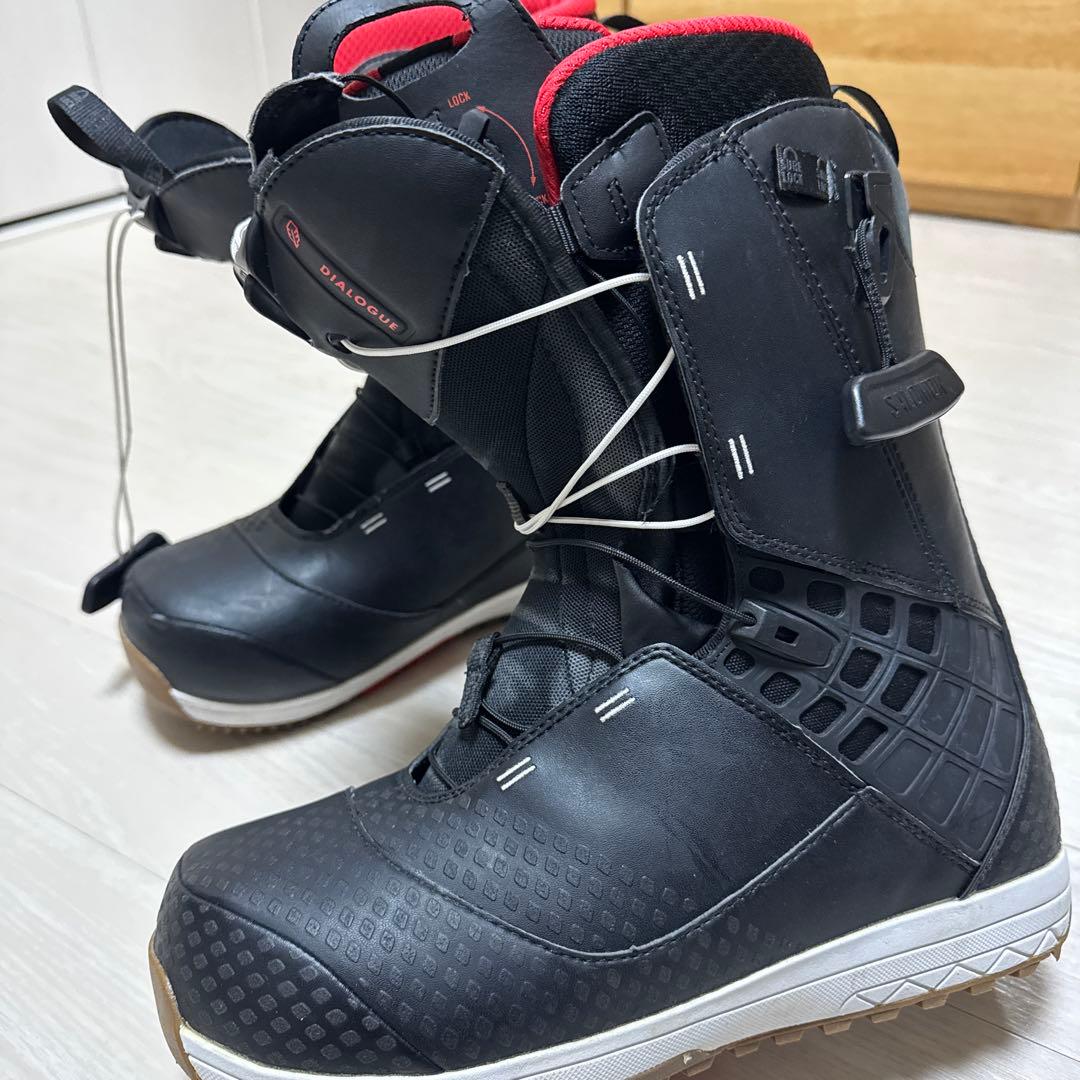 Salomon スノーボードブーツ ブラック/レッド