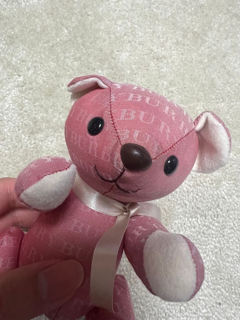 ベージュ BURBERRY クマぬいぐるみ2点セット