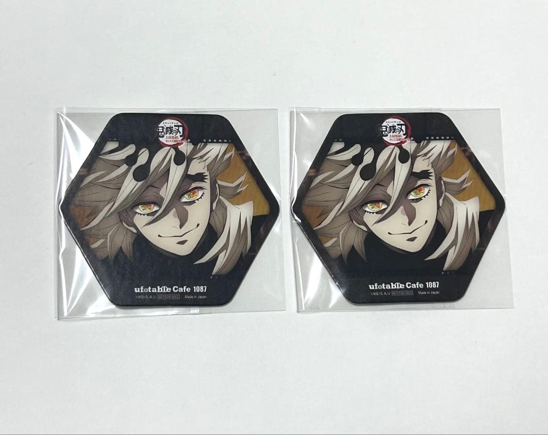 鬼滅の刃 ufotablecafe 刀鍛冶の里 上弦集結 童磨 コースター