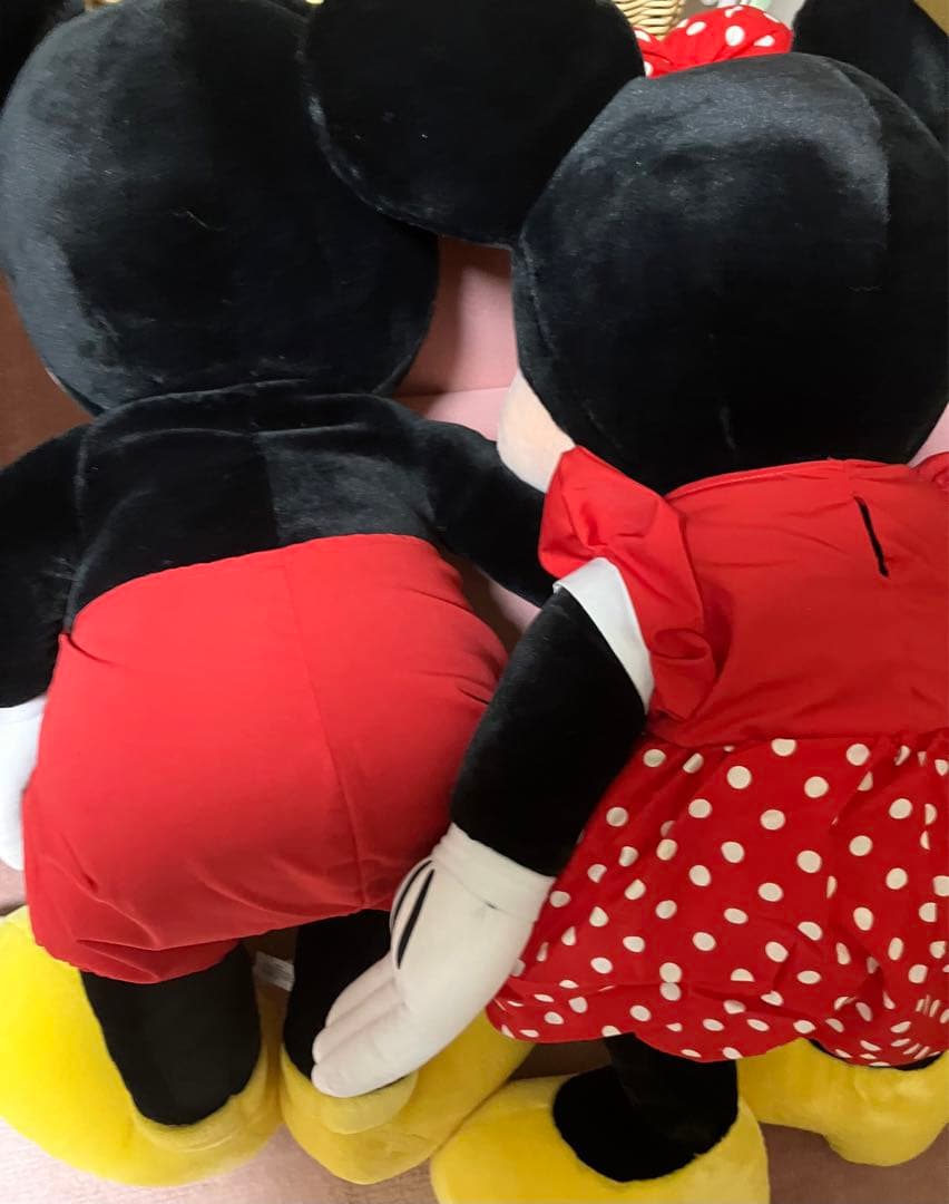 アメリカアナハイムディズニーで購入はミッキー＆ミニー超特大ぬいぐるみ
