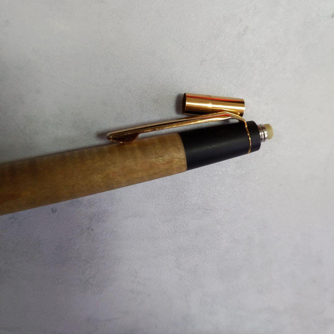 野原工芸 栃縮杢 シャーペン 新型 0.5mm