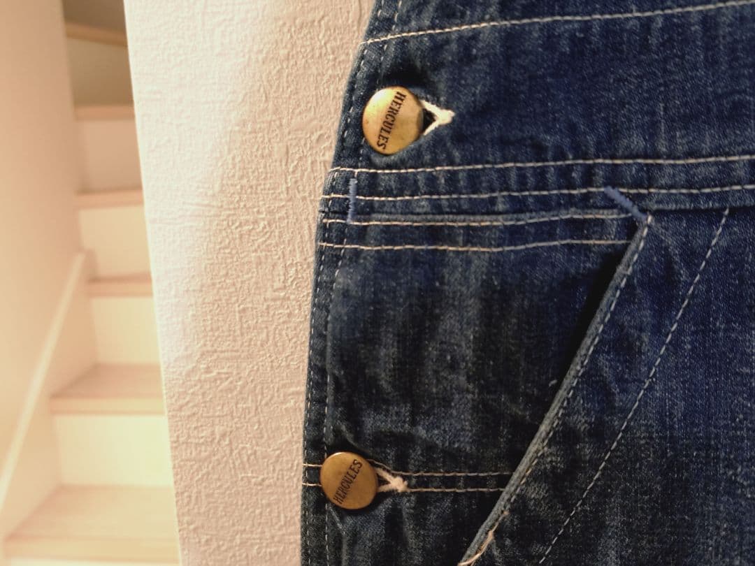 50S ヘラクレス オーバーオール グッドサイズ オリジナルレングス まっ紺