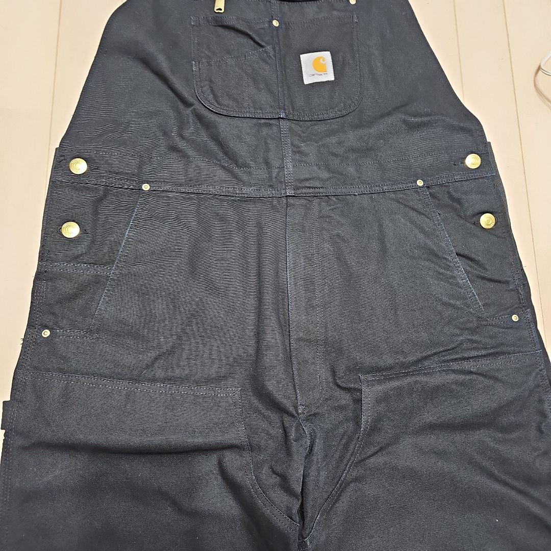 Carhartt カーハート Wニー オーバーオール USA企画 美品 ブラック