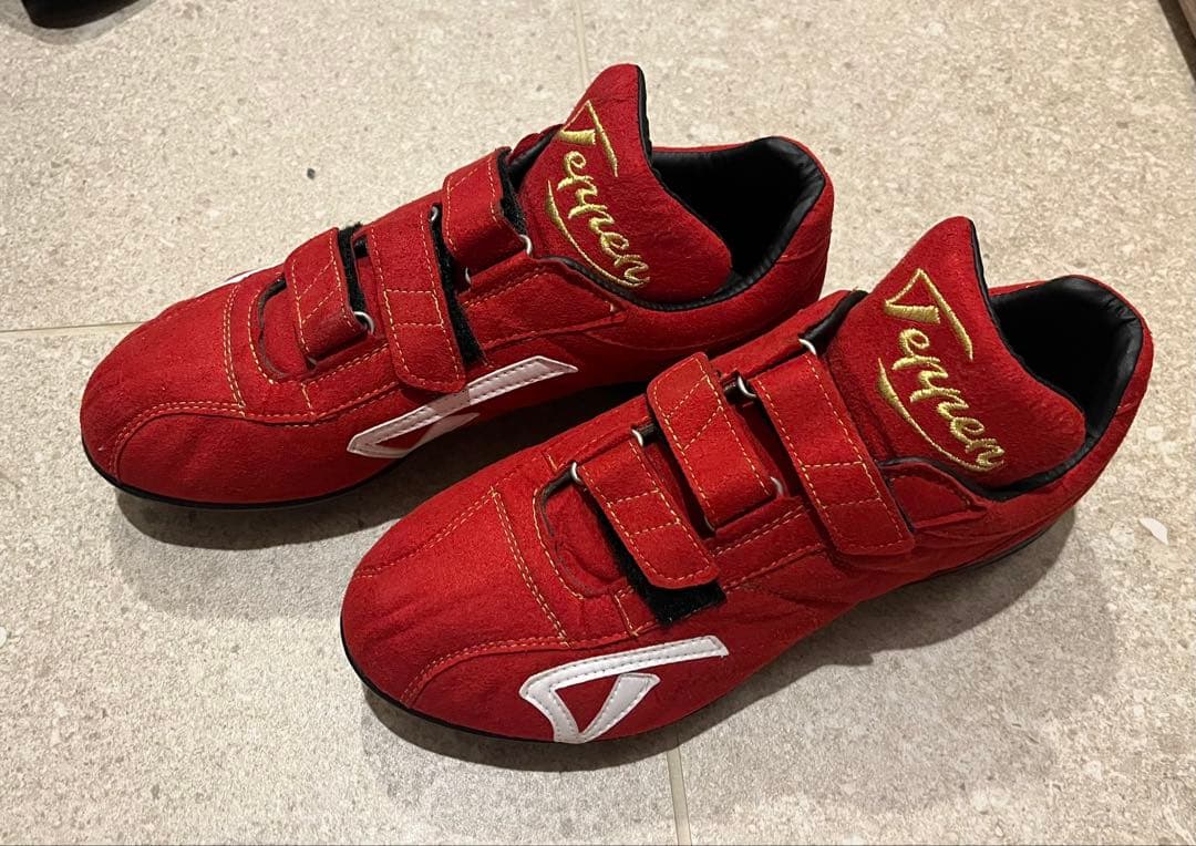 【新品未使用】TEPPEN 野球スパイク 赤 26cm ベルト式 軽量モデル