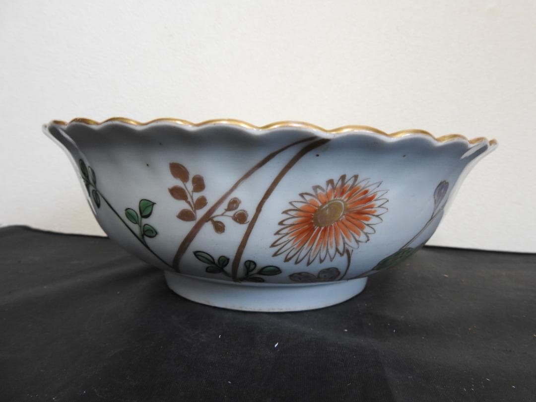 古伊万里　菊形平鉢　MA780