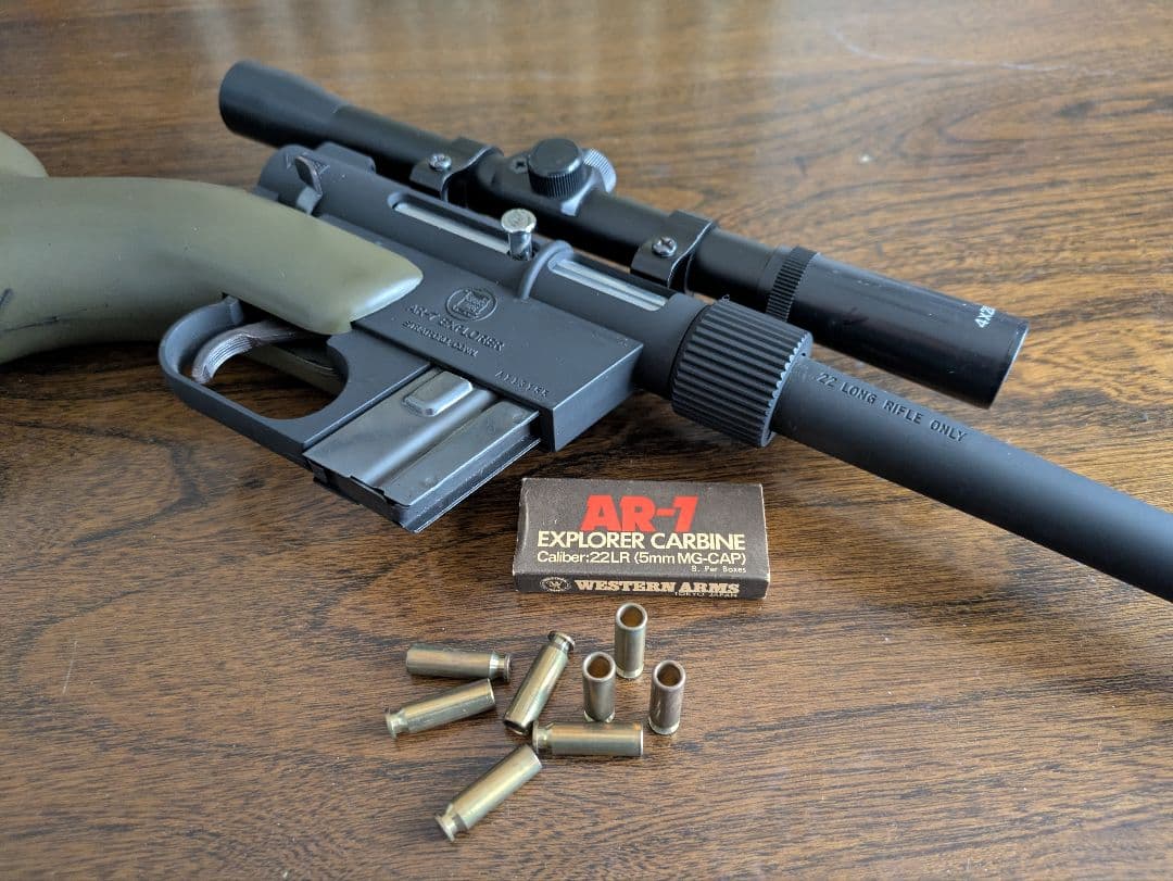 AR−7 ウエスタンアームズモデルガン スコープ付き（未発火）