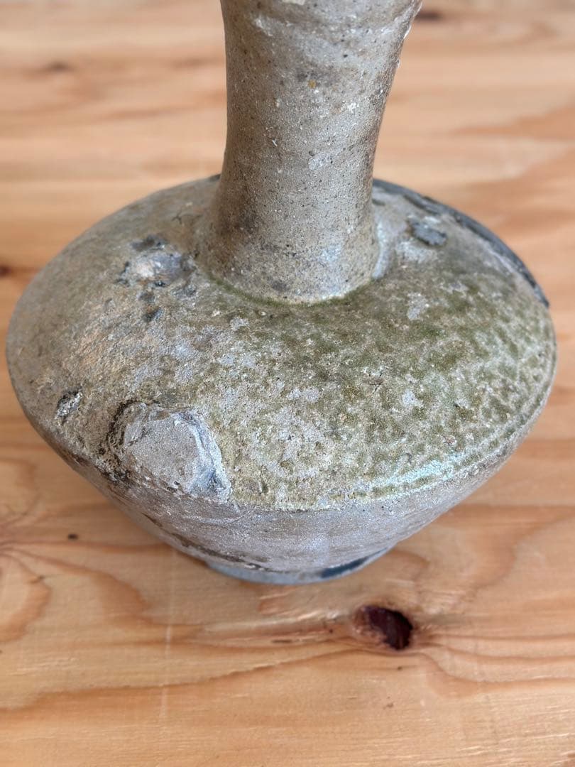 須恵器長頸壷 ［奈良時代］猿投 平安 考古 古美術 骨董