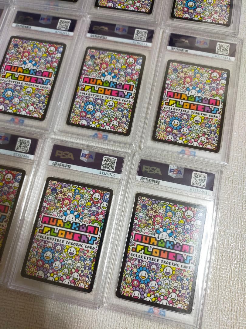 【PSA9】英語版 SR 全12種コンプリート 初代108フラワーズ 村上隆