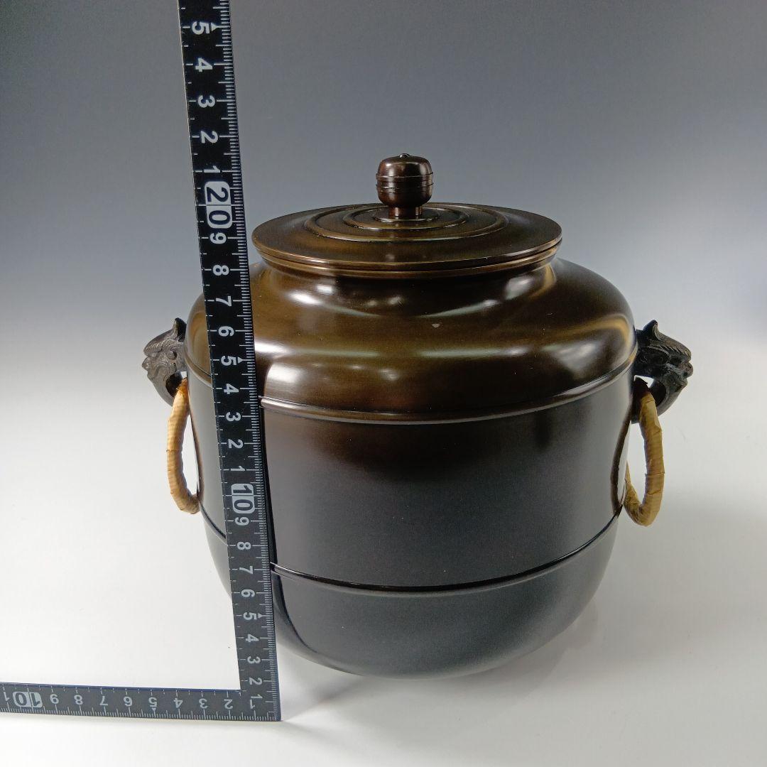 茶道具　美昭造　唐銅製　皆具一式