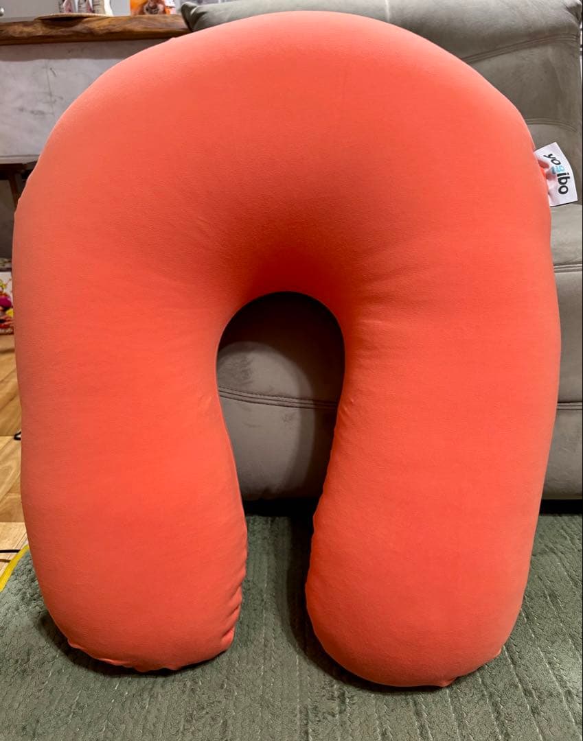 【美品】Yogibo サポート オレンジ support U字型