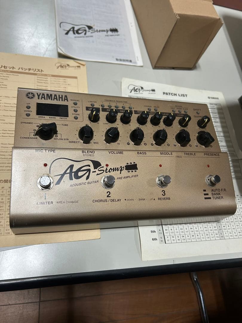 Yamaha AG Stomp アコースティックギター用エフェクター　箱あり