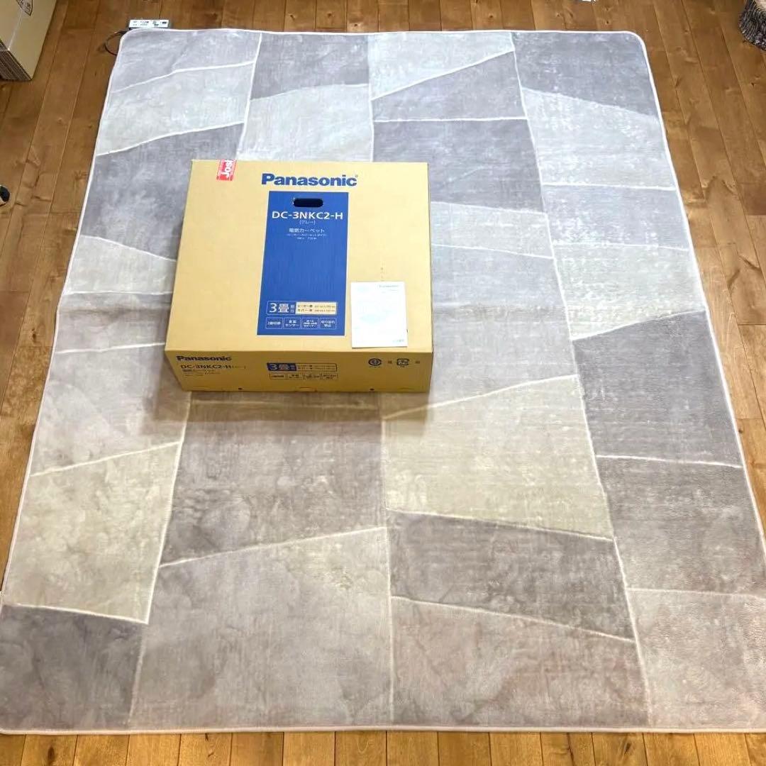 【3畳用/専用ラグ付】Panasonic DC-3NKC2-H ホットカーペット