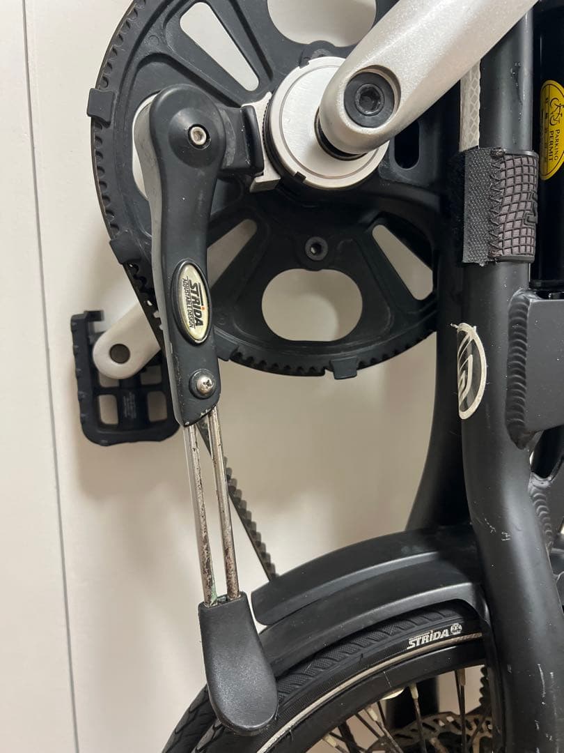 STRIDA SXQRマットブラック+BROOKSサドル Flyers+グリップ