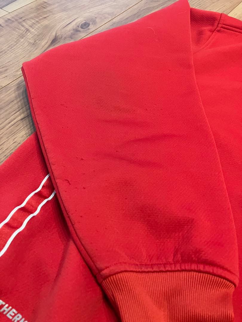 マンチェスターU Nike ハーフジップ スウェット 赤 古着