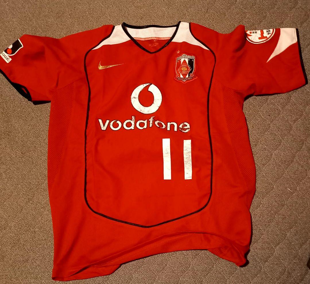 2005 NIKE　浦和レッズ　ユニフォーム　11 田中達也　ベタつきあり