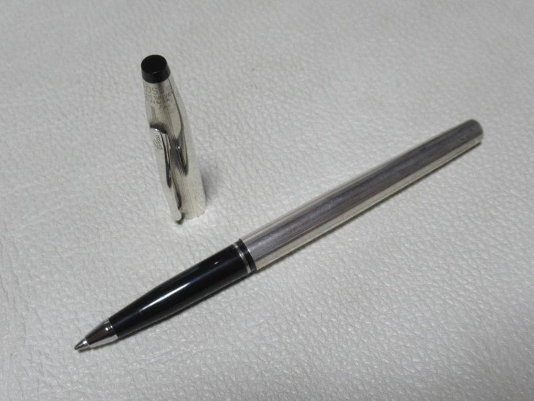 美品1970年代◆クロス 銀ムクキャップ付 3004 ソフトチップペンボールペン