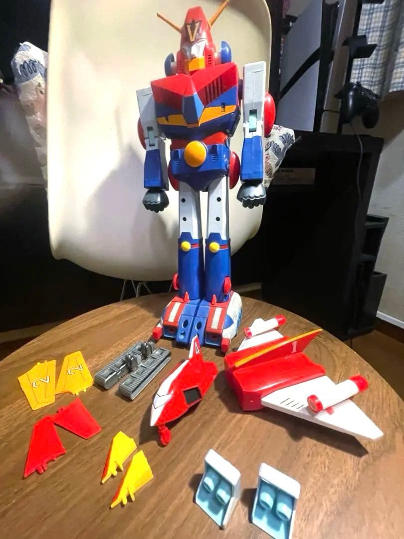 バンダイ 超電磁ロボ コン・バトラーV プラモデル 5機セット 組立済　筆塗り