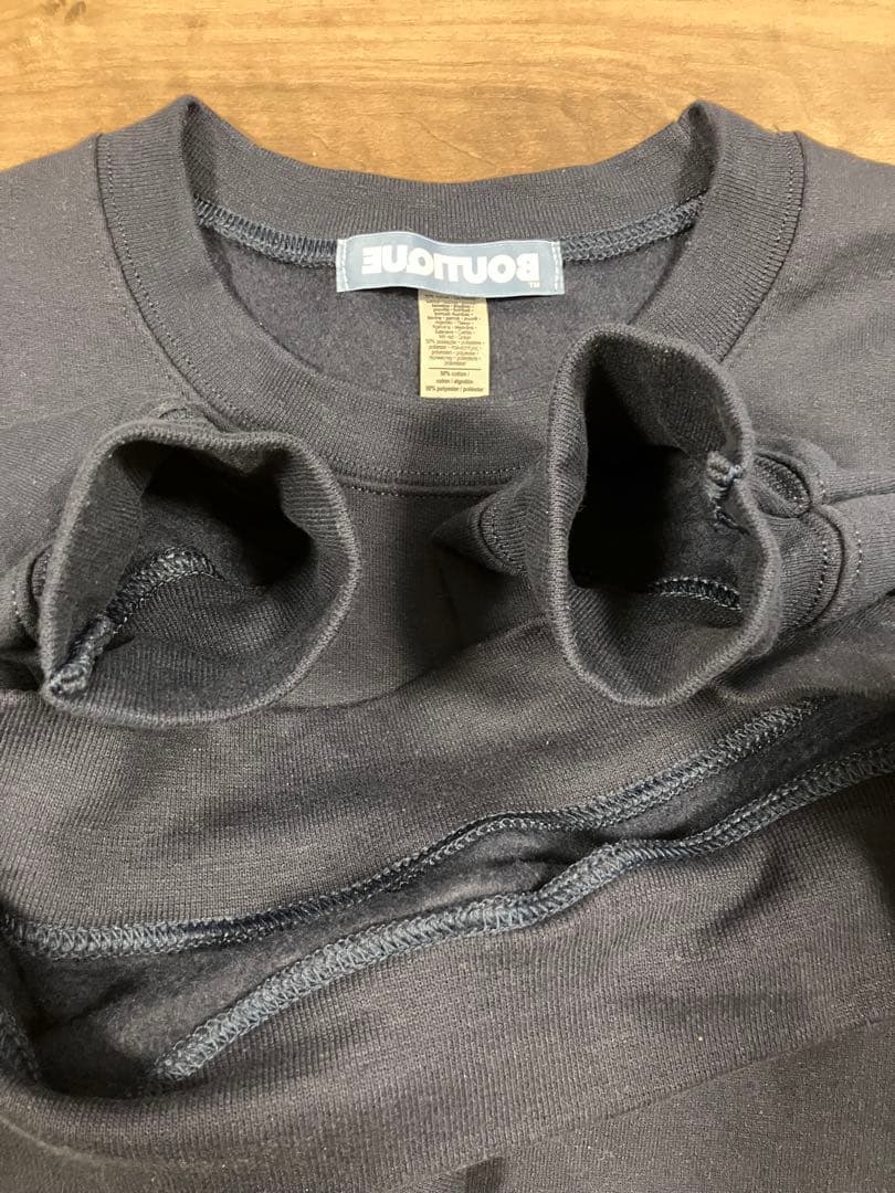 トップス boutique crewneck sweat navy ovy 1ldk