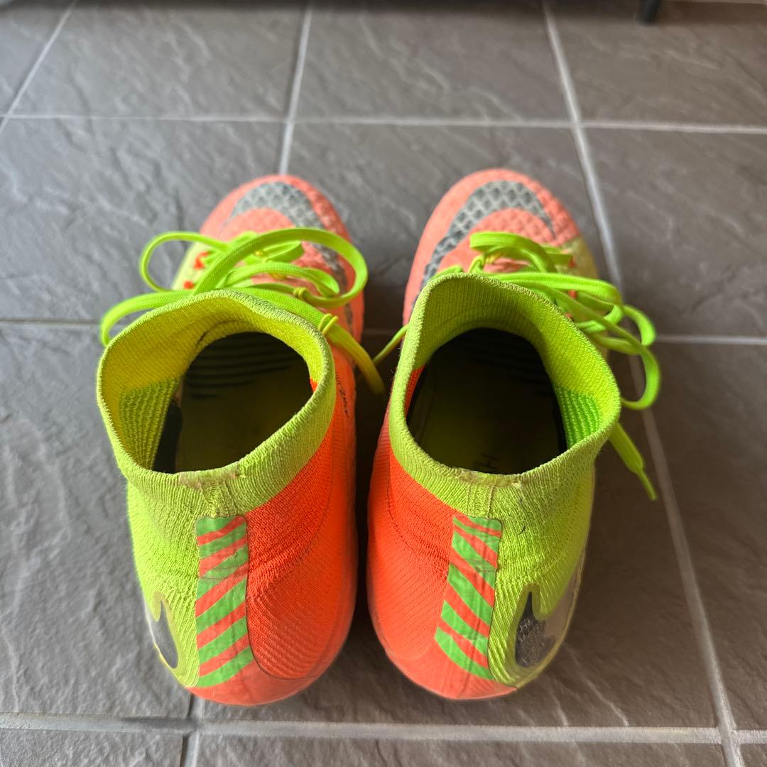 Nike スパイクシューズ オレンジ/グリーン