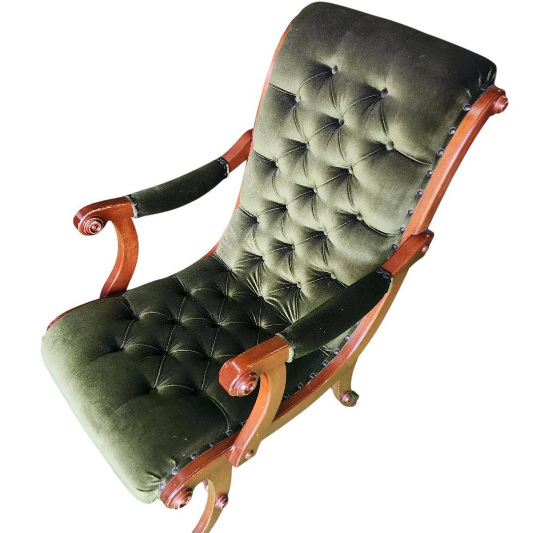 横浜ダニエル ブーツ 一人掛けソファ チェア 椅子　 樺材 英国 アンティーク