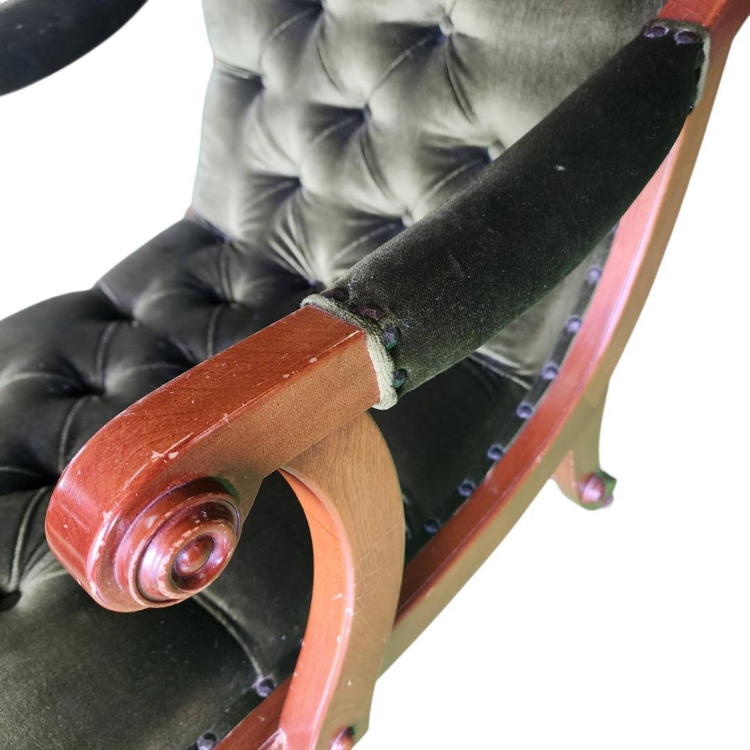 横浜ダニエル ブーツ 一人掛けソファ チェア 椅子　 樺材 英国 アンティーク