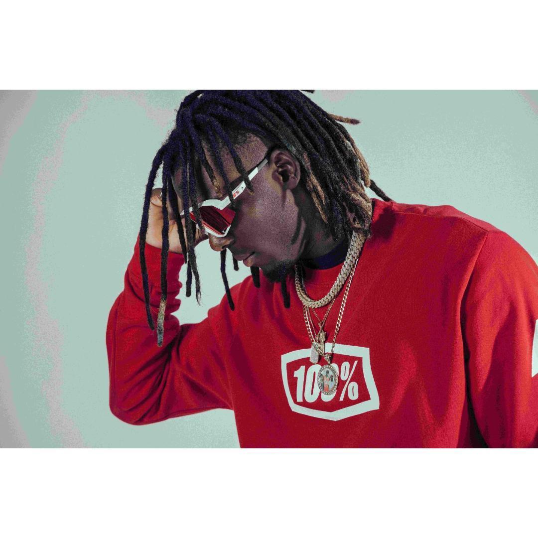 100% Slendale ホワイト レッドミラーレンズ ワンハンドレッド