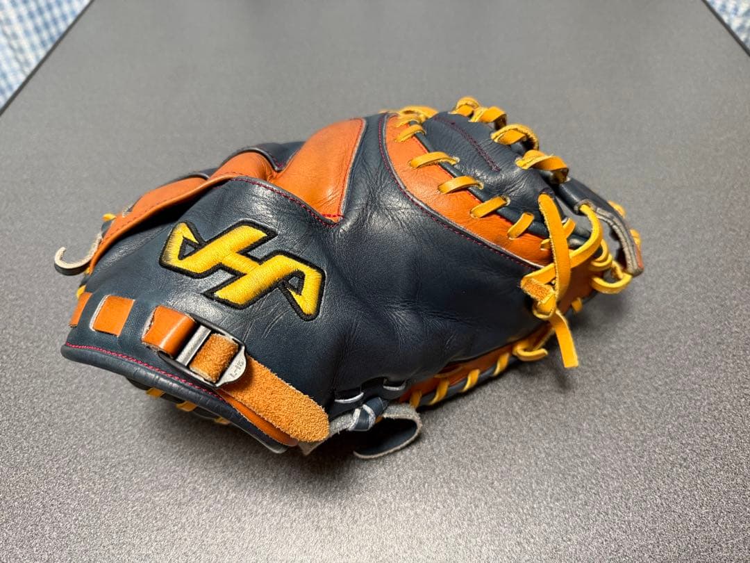 ハタケヤマ　硬式用キャッチャーミット　スペシャルプロオーダー　カラーオイル付