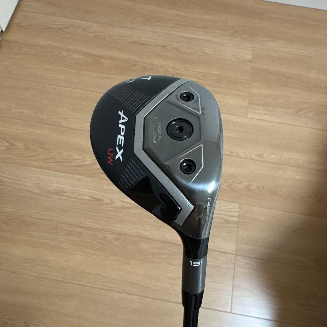 25年式キャロウェイAPEX UW 19° ヘッドカバー付き