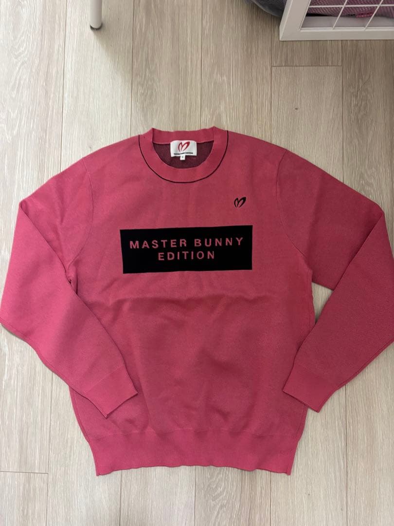 新品☆MASTER BUNNY EDITION ピンクセーター L