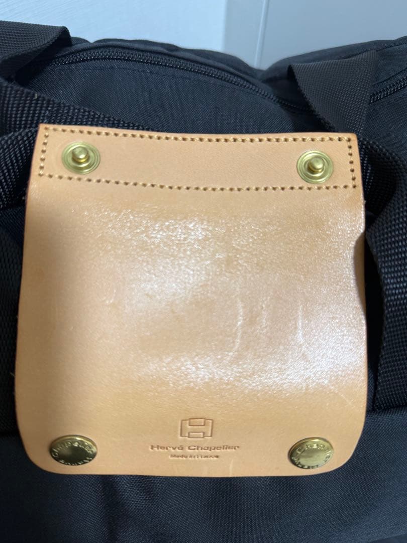 Hervé Chapelier（エルベ・シャプリエ） ブラック　ボストンバッグ