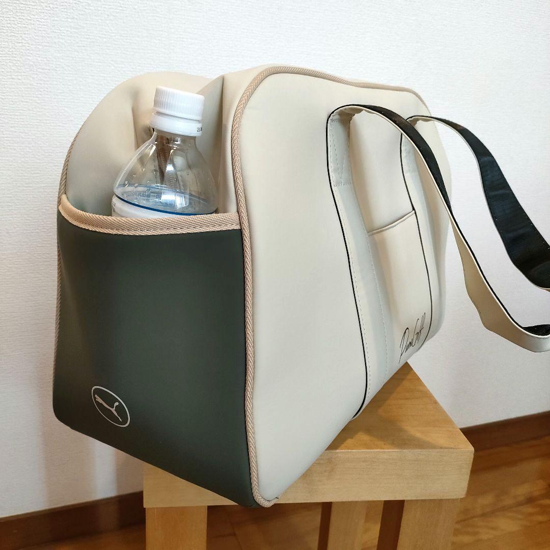 未使用 プーマゴルフ ベーシックボストンバッグクリーム/カーキ2024年製