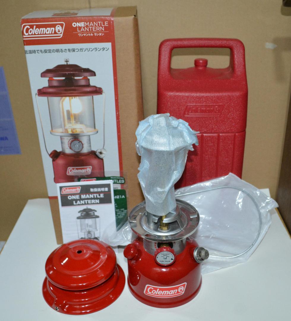 未点火品・グローブ無し❕ コールマン ワンマントルランタン 赤