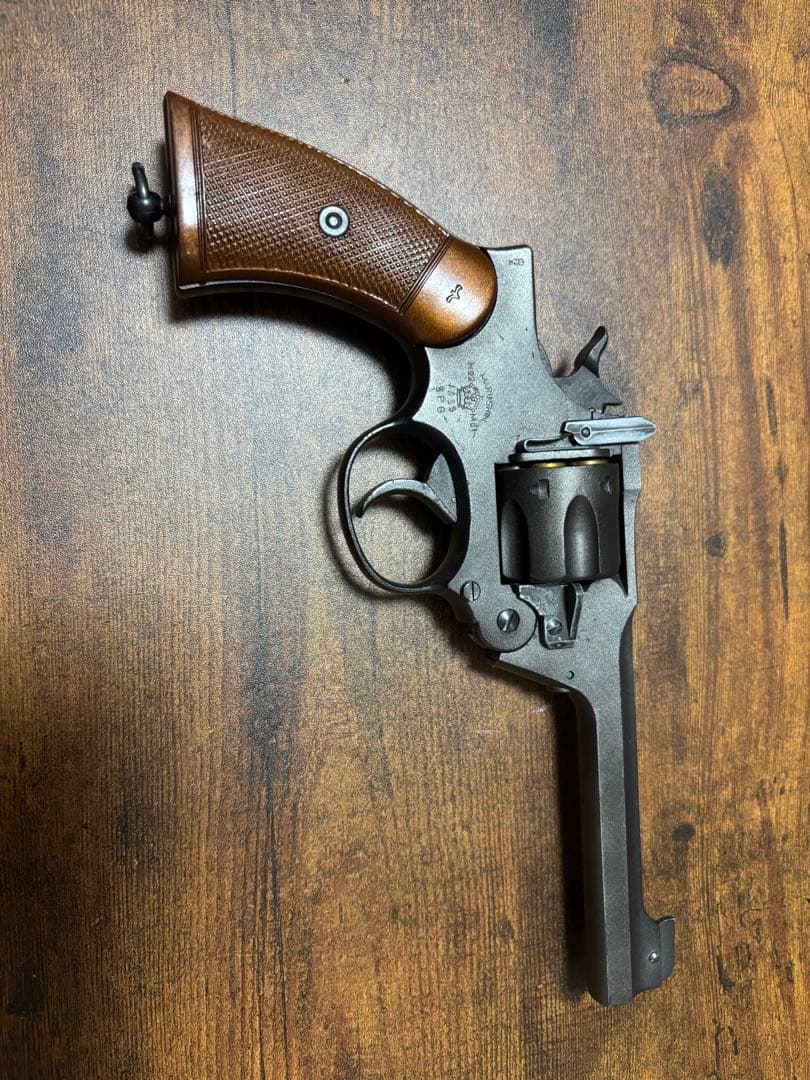 リボルバー モデルガン 黒/茶色　エンフィールドリボルバー　No.2 MK1