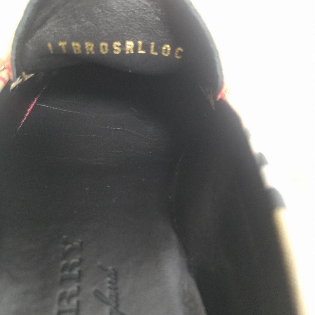 Burberry　バーバリー　ノバチェック　ローファー 　キャンバス　36.5
