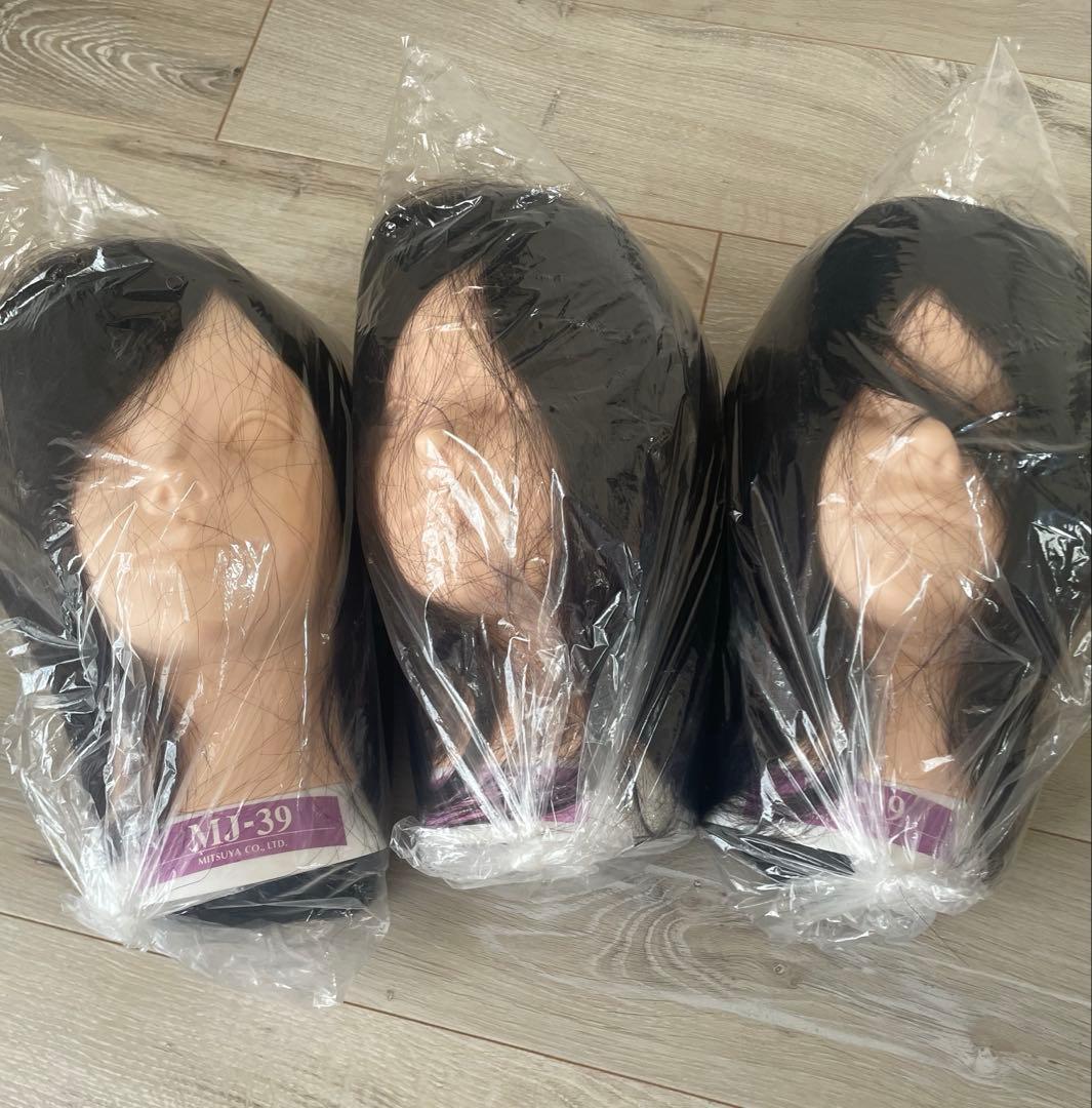 カットウィッグ 3体　【新品】