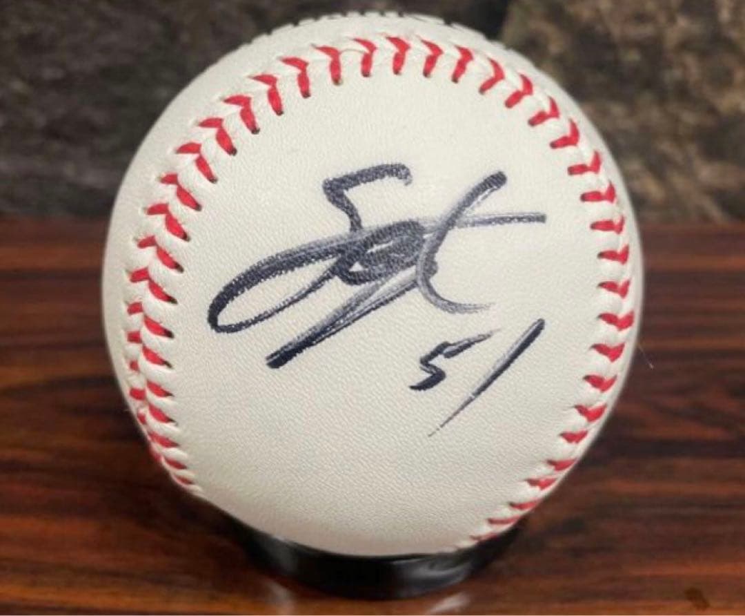 上林誠知選手　投げ入れ直筆サインボール ソフトバンクホークス