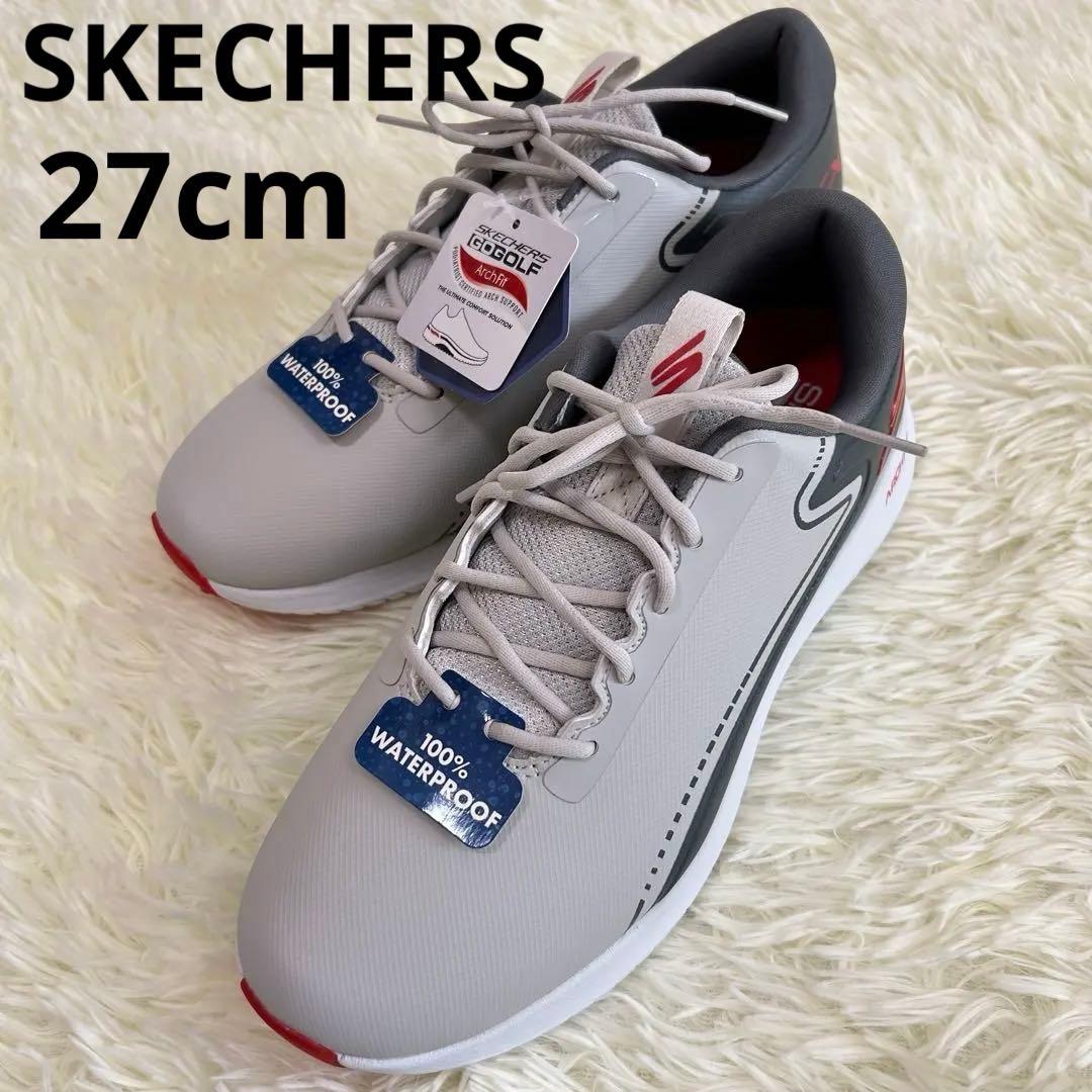【新品】スケッチャーズ メンズ 防水 ゴルフシューズ 100%ウォータープルーフ