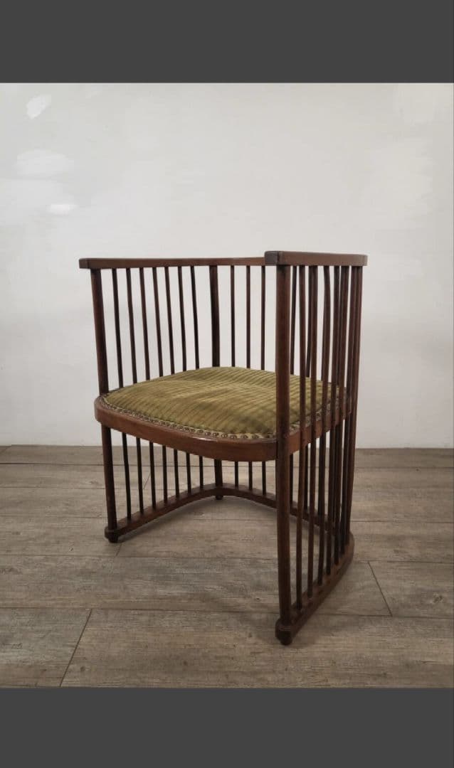 フランス アンティーク 1920年代 ウッドチェアー　フランクロイド風