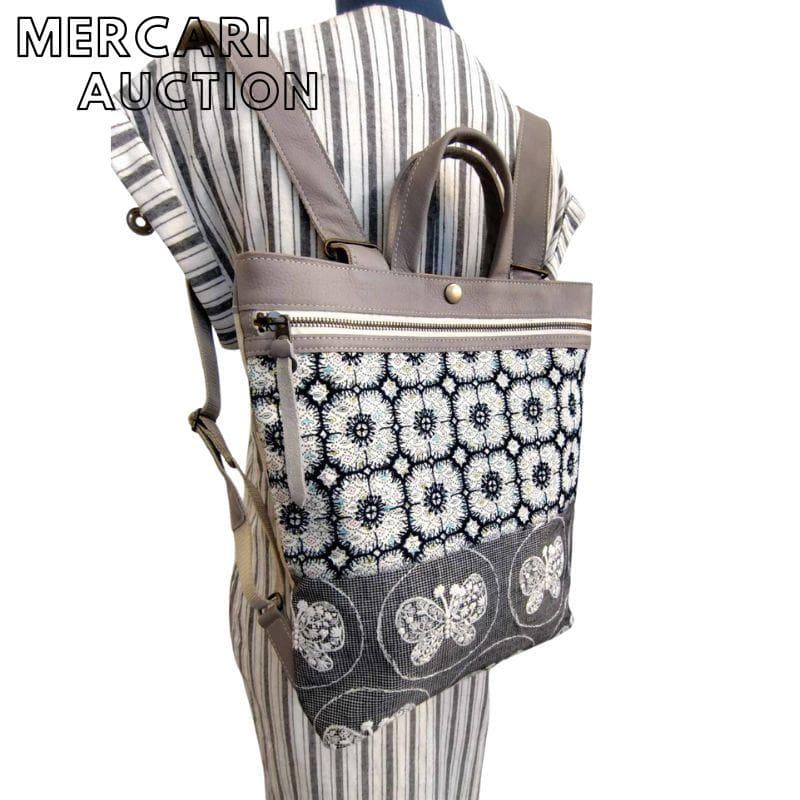 ク*ク様 ミナペルホネン/フォレストウェーブ×アネモネ　フォレストウィング/牛革