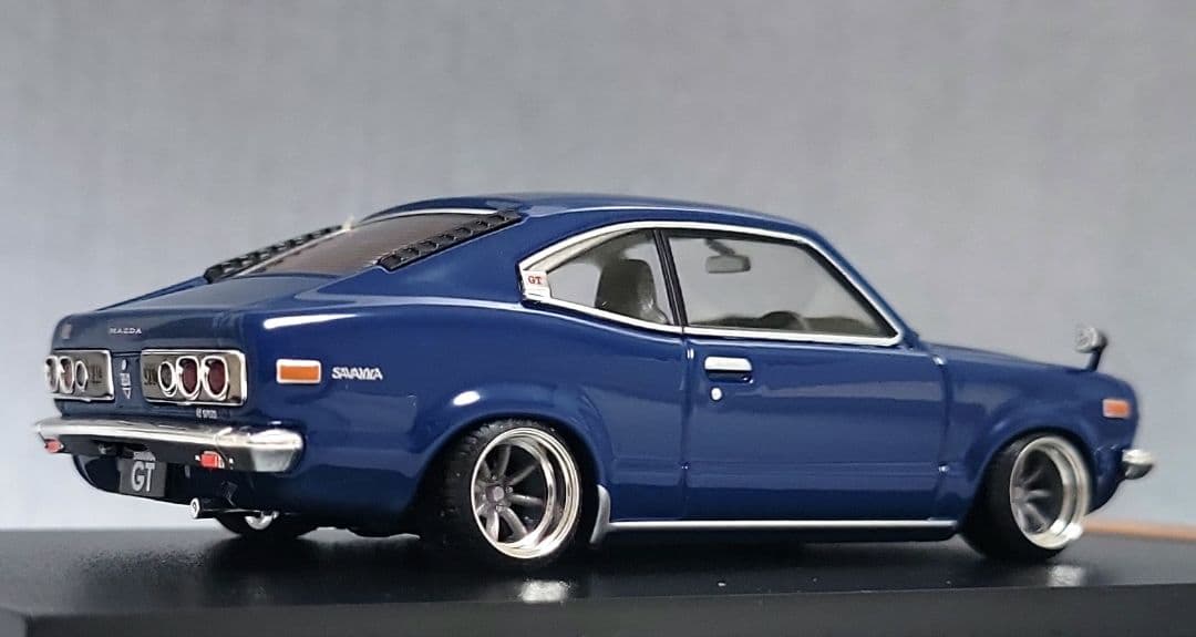 1/43　マツダ　サバンナ改　クーペ　RX-3　ワタナベ　アルミ製　深リム