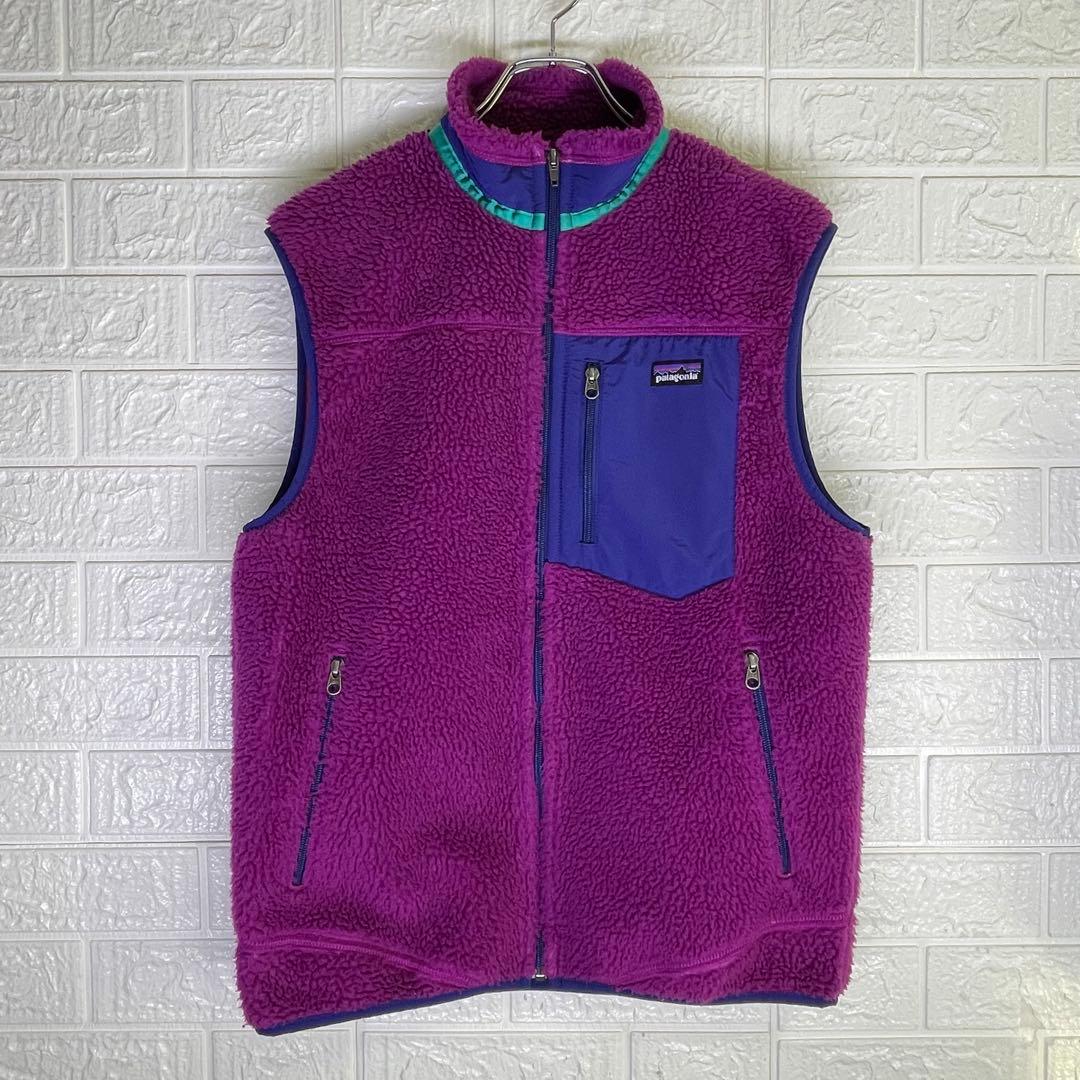 【24時間以内　匿名発送】パタゴニア　レトロX ボアベスト　パープル　Mサイズ