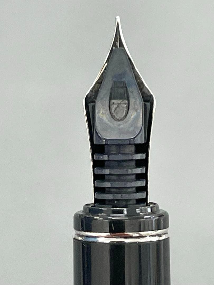 【美品】 PILOT 万年筆 グランセ ロジウム ブラックマーブル 14K F