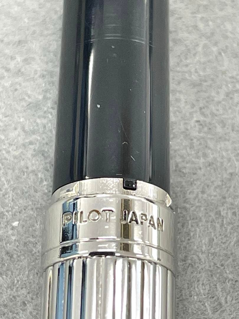 【美品】 PILOT 万年筆 グランセ ロジウム ブラックマーブル 14K F
