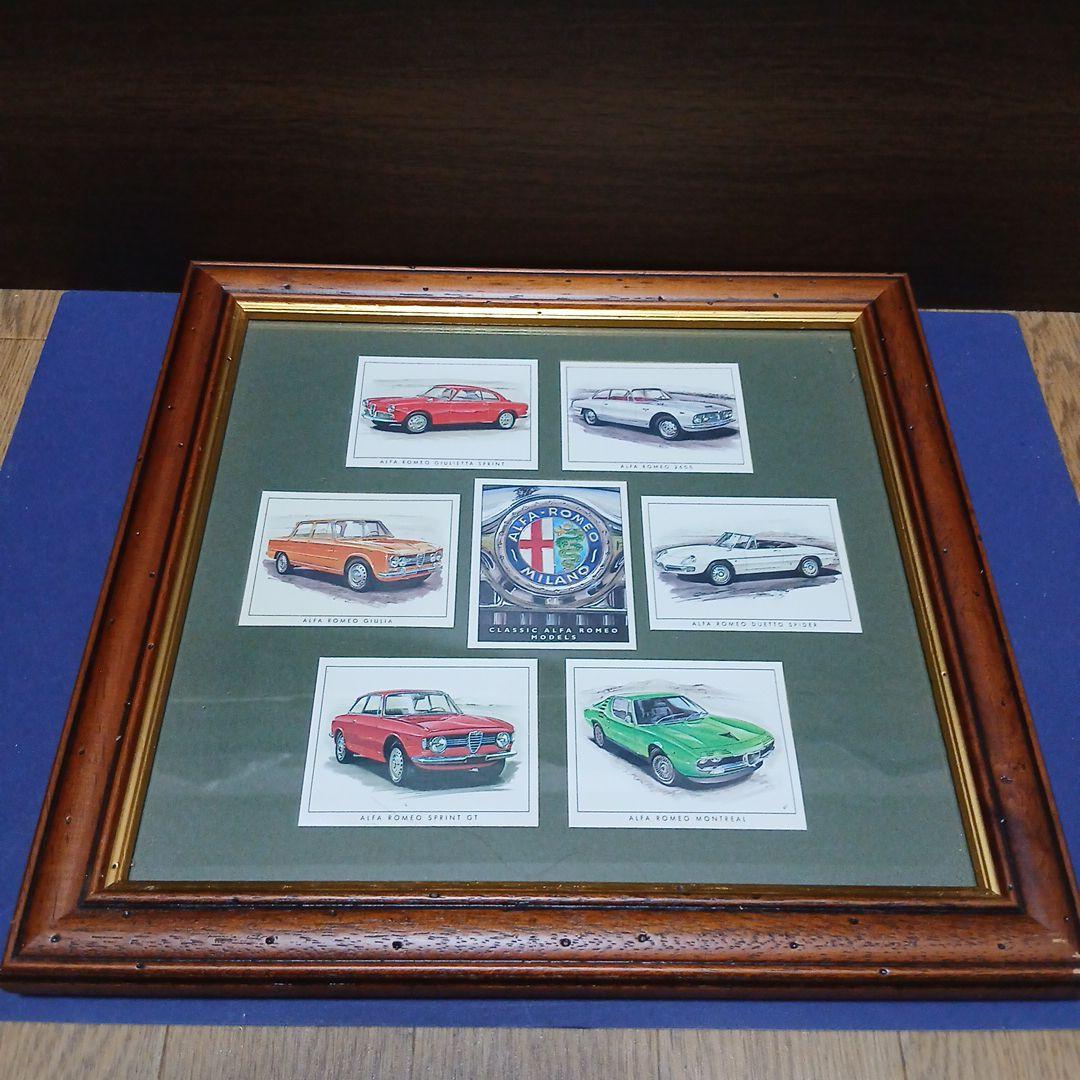 Alfa Romeo イラスト　額縁